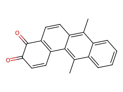 Benz(a)anthracene-3,4-dione, 7,12-dimethyl- structure