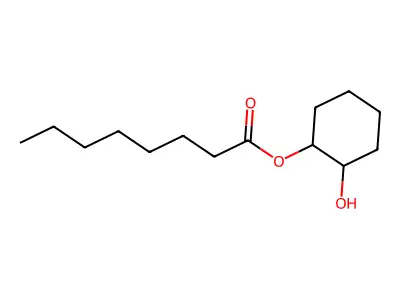 2-Hydroxycyclohexyl octanoate structure