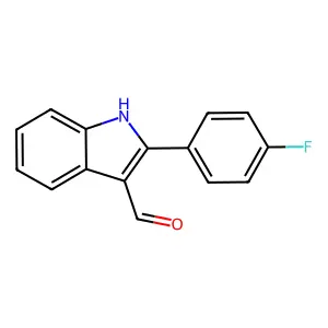 2-(4-Fluorophenyl)-1H-indole-3-carboxaldehyde structure