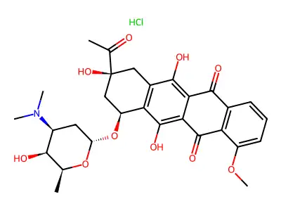 N,N-Dimethyldaunorubicin hydrochloride structure