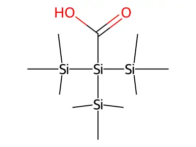2-Trisilanecarboxylic acid, 1,1,1,3,3,3-hexamethyl-2-(trimethylsilyl)- structure