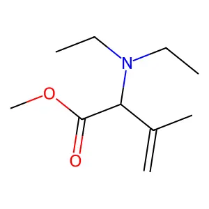 3-Butenoic acid, 2-(diethylamino)-3-methyl-, methyl ester structure