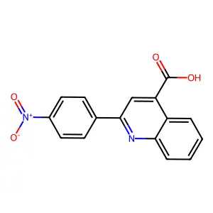 2-(4-nitrophenyl)quinoline-4-carboxylic Acid structure