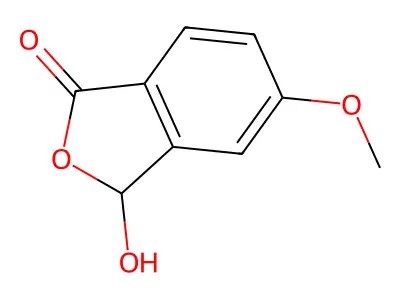 3-Hydroxy-5-methoxy-1(3H)-isobenzofuranone structure