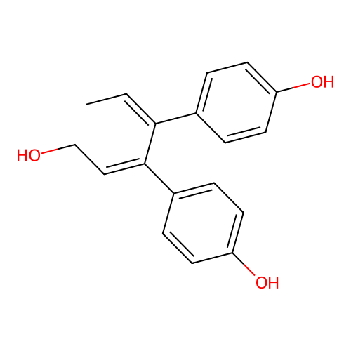 Phenol, 4,4'-(1-ethylidene-2-(2-hydroxyethylidene)-1,2-ethanediyl)bis-, (Z,Z)- structure