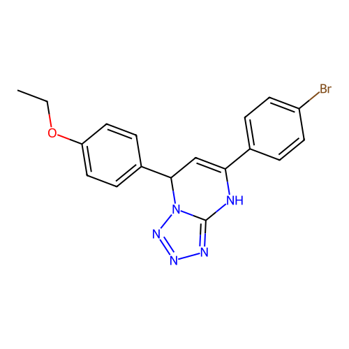 5-(4-Bromophenyl)-7-(4-ethoxyphenyl)-4,7-dihydrotetrazolo[1,5-a]pyrimidine structure