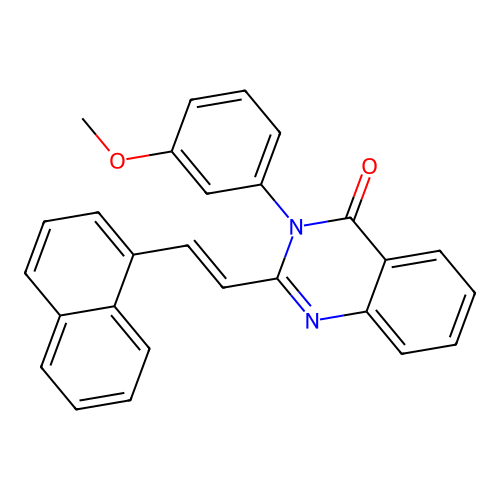 3-(3-methoxyphenyl)-2-[(E)-2-naphthalen-1-ylethenyl]quinazolin-4-one structure