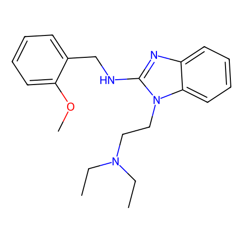 1-[2-(diethylamino)ethyl]-N-(2-methoxybenzyl)-1H-benzimidazol-2-amine structure
