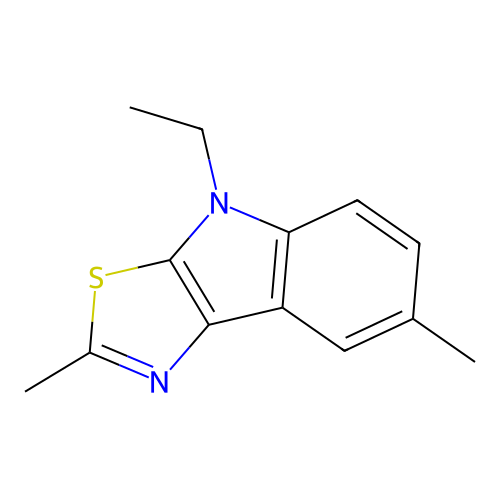 4-ethyl-2,7-dimethyl-4H-[1,3]thiazolo[5,4-b]indole structure