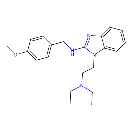 1-[2-(diethylamino)ethyl]-N-(4-methoxybenzyl)-1H-benzimidazol-2-amine structure