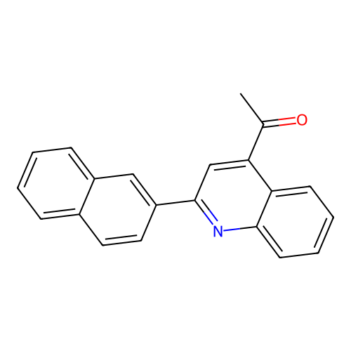 1-(2-Naphthalen-2-ylquinolin-4-yl)ethanone structure