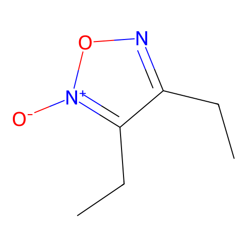 Diethyl furoxan structure