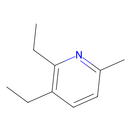 2-Methyl-5,6-diethylpyridine structure