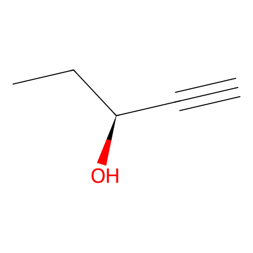 (3S)-pent-1-yn-3-ol structure