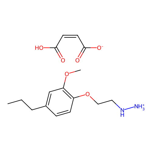 Hydrazine, (2-(2-methoxy-4-propylphenoxy)ethyl)-, maleate structure