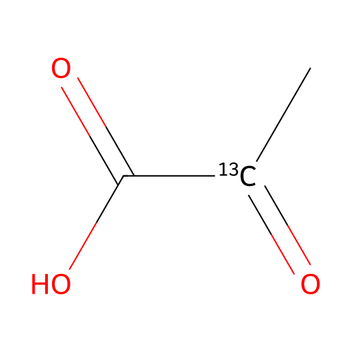 丙酮酸-2-13C structure