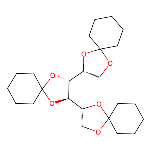 (2S,3S)-2,3-bis((2R)-1,4-dioxaspiro[4.5]dec-2-yl)-1,4-dioxaspiro[4.5]decane structure