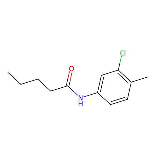 N-(3-chloro-4-methylphenyl)pentanamide structure