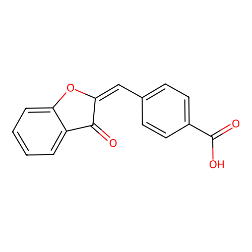 Benzoic acid, 4-((3-oxo-2(3H)-benzofuranylidene)methyl)- structure