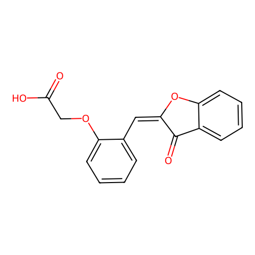 Acetic acid, (2-((3-oxo-2(3H)-benzofuranylidene)methyl)phenoxy)- structure