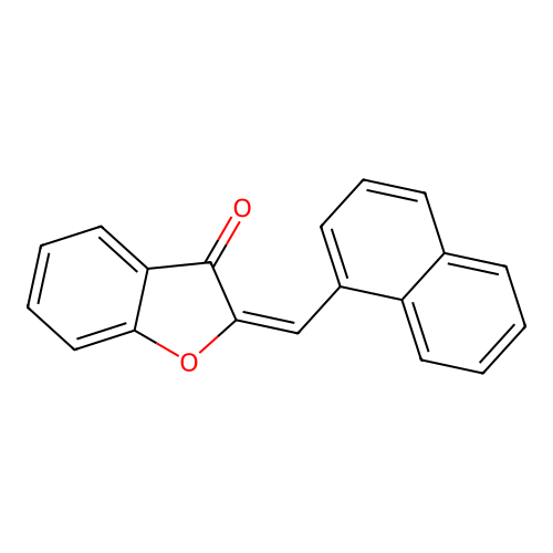 3(2H)-Benzofuranone, 2-(1-naphthalenylmethylene)- structure