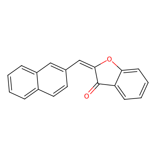 3(2H)-Benzofuranone, 2-(2-naphthalenylmethylene)- structure