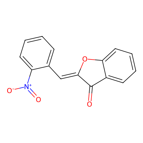 3(2H)-Benzofuranone, 2-((2-nitrophenyl)methylene)- structure