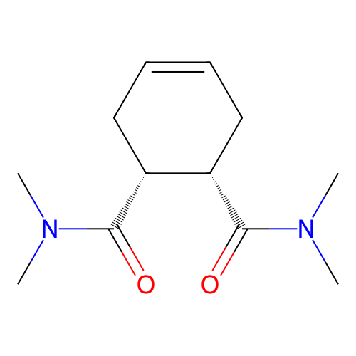 (1R,2S)-1-N,1-N,2-N,2-N-tetramethylcyclohex-4-ene-1,2-dicarboxamide structure