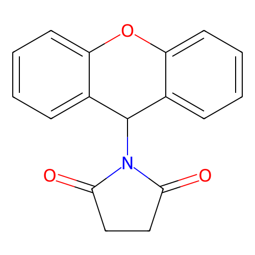 1-(9h-Xanthen-9-yl)pyrrolidine-2,5-dione structure