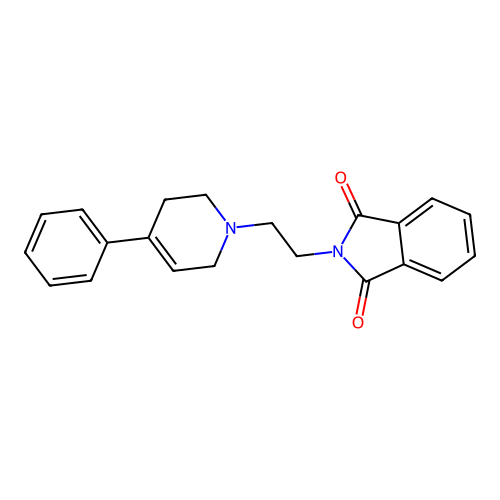 2-(2-(4-Phenyl-5,6-dihydropyridin-1(2H)-yl)ethyl)isoindoline-1,3-dione structure