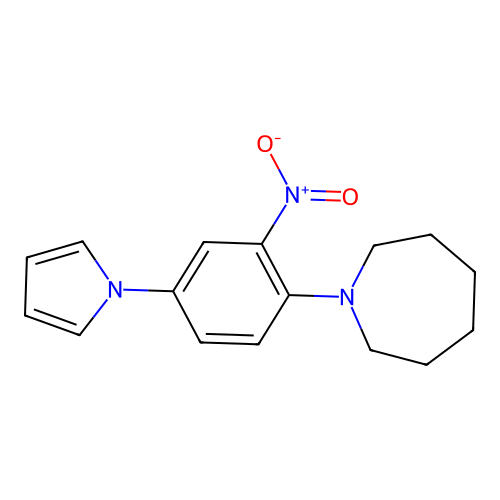 1-(2-Nitro-4-pyrrol-1-ylphenyl)azepane structure