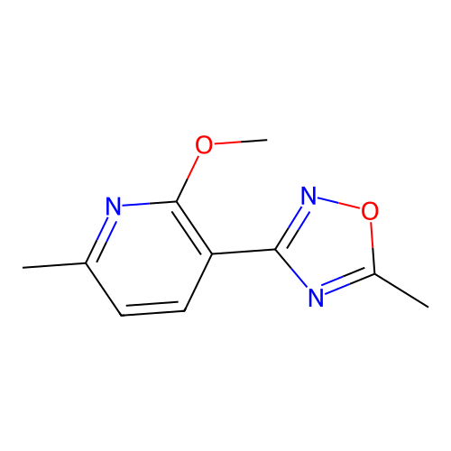 3-(2-Methoxy-6-methylpyridin-3-yl)-5-methyl-1,2,4-oxadiazole structure