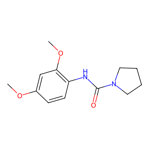 N-(2,4-dimethoxyphenyl)pyrrolidine-1-carboxamide structure