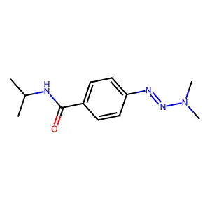 4-[(1E)-3,3-dimethyltriaz-1-en-1-yl]-N-(propan-2-yl)benzamide structure