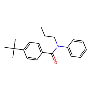 Benzamide, 4-(1,1-dimethylethyl)-N-phenyl-N-propyl- structure