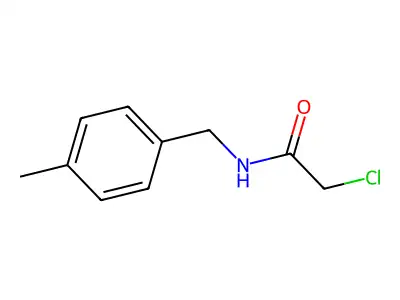 2-chloro-N-[(4-methylphenyl)methyl]acetamide structure