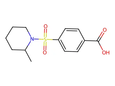 4-[(2-Methylpiperidin-1-yl)sulfonyl]benzoic acid structure