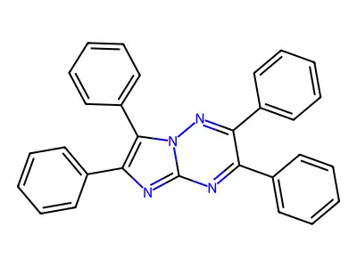 2,3,6,7-Tetraphenylimidazo(1,2-b)(1,2,4)triazine structure