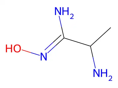 2-amino-N-hydroxypropanimidamide structure