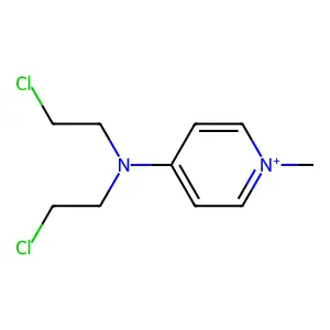 4-(Bis(2-chloroethyl)amino)-1-methylpyridinium structure