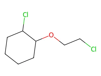 Cyclohexane, 1-chloro-2-(2-chloroethoxy)- structure