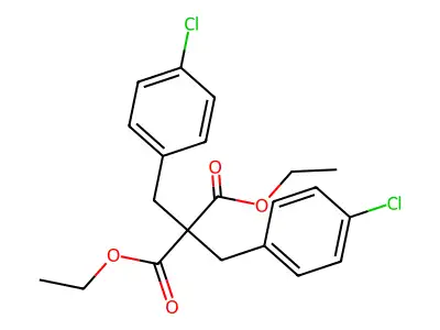 Diethyl 2,2-bis[(4-chlorophenyl)methyl]propanedioate structure