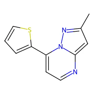 2-Methyl-7-(2-thienyl)pyrazolo[1,5-a]pyrimidine structure