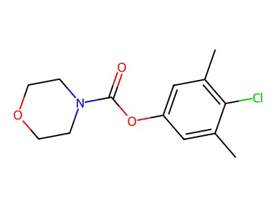 4-Chloro-3,5-dimethylphenyl morpholine-4-carboxylate structure