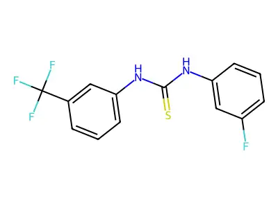 1-(3-Fluorophenyl)-3-[3-(trifluoromethyl)phenyl]thiourea structure