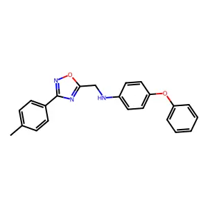 N-{[3-(4-methylphenyl)-1,2,4-oxadiazol-5-yl]methyl}-4-phenoxyaniline structure
