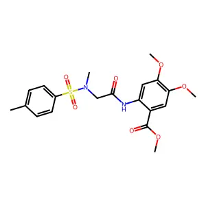 methyl 2-(2-(N,4-dimethylphenylsulfonamido)acetamido)-4,5-dimethoxybenzoate structure