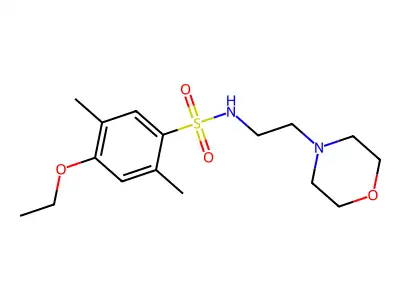 [(4-Ethoxy-2,5-dimethylphenyl)sulfonyl](2-morpholin-4-ylethyl)amine structure