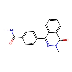 N-methyl-4-(3-methyl-4-oxophthalazin-1-yl)benzamide structure