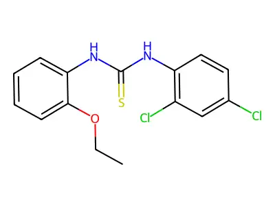 1-(2,4-Dichlorophenyl)-3-(2-ethoxyphenyl)thiourea structure